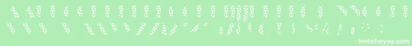 ManbowDots Font – White Fonts on Green Background