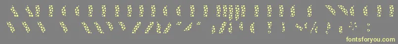 ManbowDots Font – Yellow Fonts on Gray Background