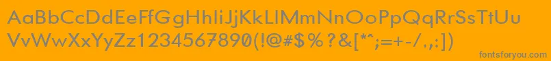 GemfontOne Font – Gray Fonts on Orange Background