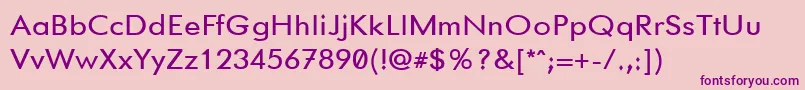 GemfontOne Font – Purple Fonts on Pink Background