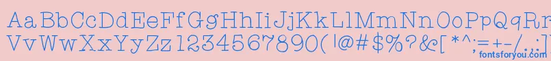 Limetart Font – Blue Fonts on Pink Background