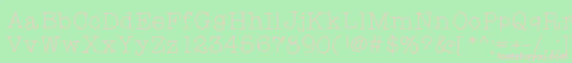 Limetart Font – Pink Fonts on Green Background