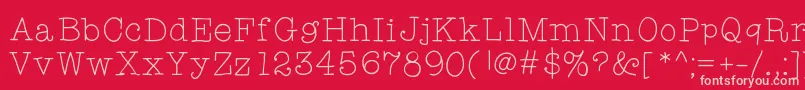 Limetart Font – Pink Fonts on Red Background