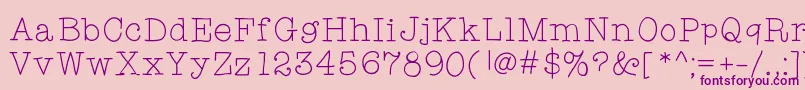 Limetart Font – Purple Fonts on Pink Background