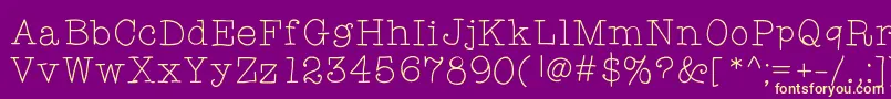 Limetart Font – Yellow Fonts on Purple Background