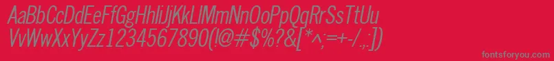 Nwco Font – Gray Fonts on Red Background