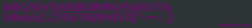 Nwco Font – Purple Fonts on Black Background