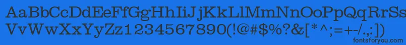 IntroitlightsskRegular Font – Black Fonts on Blue Background