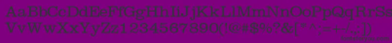 IntroitlightsskRegular Font – Black Fonts on Purple Background