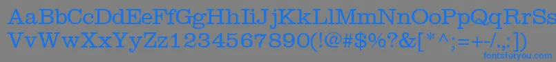 IntroitlightsskRegular Font – Blue Fonts on Gray Background