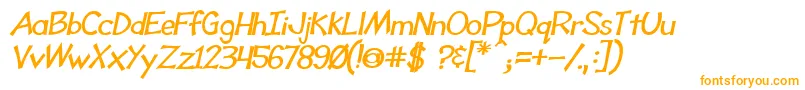 ToonyLoonsBldItl-fontti – oranssit fontit
