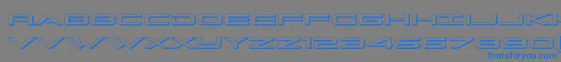 Weitere Informationen zur Grandsport3D-Schriftart Grandsport3D-Schriftart – Blaue Schriften auf grauem Hintergrund