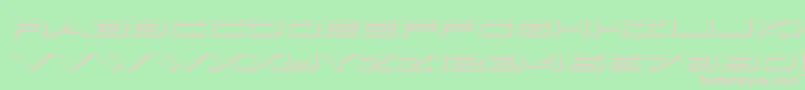 Grandsport3D Font – Pink Fonts on Green Background