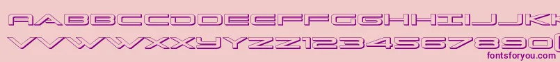 Grandsport3D Font – Purple Fonts on Pink Background