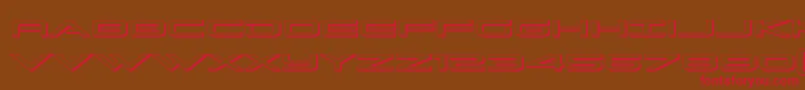 Saiba mais sobre a fonte Grandsport3D Fonte Grandsport3D – fontes vermelhas em um fundo marrom
