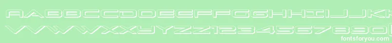 Grandsport3D Font – White Fonts on Green Background