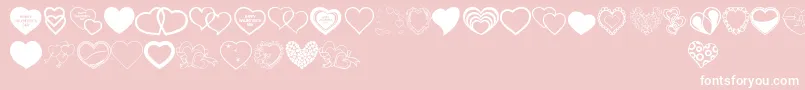 VanlentinesDayTfb Font – White Fonts on Pink Background