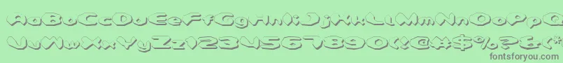 Detonv2s Font – Gray Fonts on Green Background