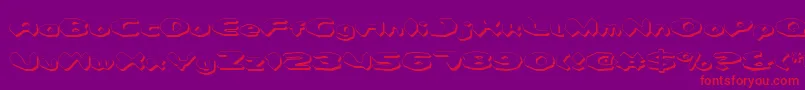Więcej informacji o czcionce Detonv2s Czcionka Detonv2s – czerwone czcionki na fioletowym tle