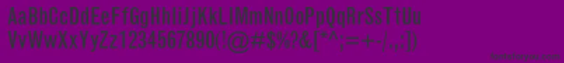 GrotesquemtstdCondensed-fontti – mustat fontit violetilla taustalla