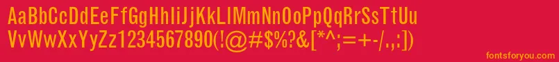 Подробнее о шрифте GrotesquemtstdCondensed Шрифт GrotesquemtstdCondensed – оранжевые шрифты на красном фоне
