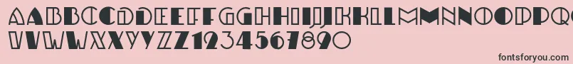 UlbrichtRegular Font – Black Fonts on Pink Background