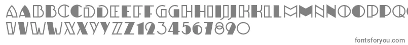 Шрифт UlbrichtRegular – серые шрифты на белом фоне