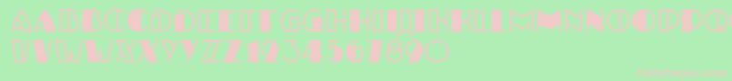 UlbrichtRegular Font – Pink Fonts on Green Background