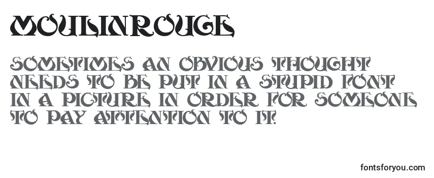Обзор шрифта MoulinRouge
