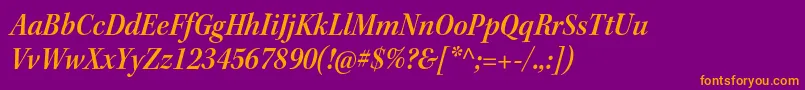 KeplerstdSemiboldscnitsubh Font – Orange Fonts on Purple Background