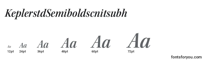 Размеры шрифта KeplerstdSemiboldscnitsubh