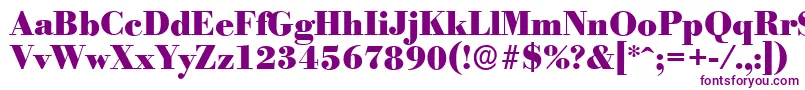 BodoniserialHeavyRegular-Schriftart – Violette Schriften