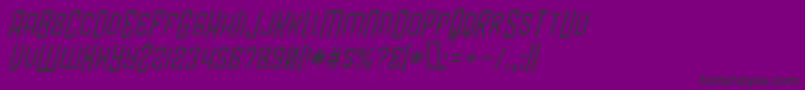 BlamdudeBbItalic-fontti – mustat fontit violetilla taustalla