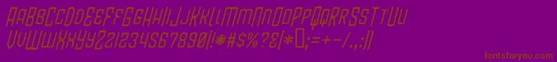 BlamdudeBbItalic Font – Brown Fonts on Purple Background