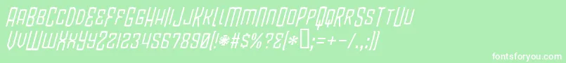 BlamdudeBbItalic Font – White Fonts on Green Background