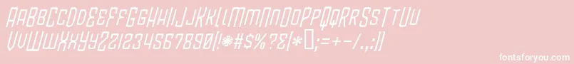 BlamdudeBbItalic Font – White Fonts on Pink Background