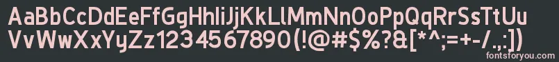 DeLuxeNextBold Font – Pink Fonts on Black Background