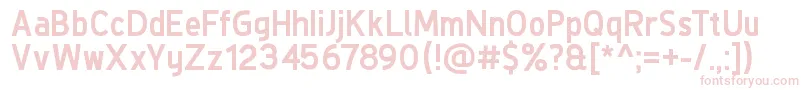 DeLuxeNextBold-fontti – vaaleanpunaiset fontit valkoisella taustalla