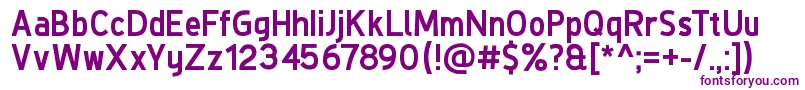 DeLuxeNextBold Font – Purple Fonts on White Background