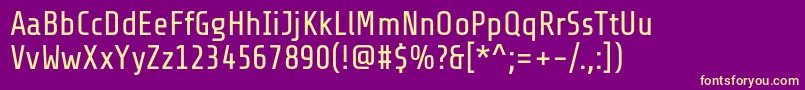 More about ShareTech Font ShareTech Font – Yellow Fonts on Purple Background