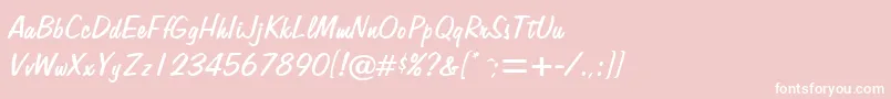 AlpertonRegularDb Font – White Fonts on Pink Background