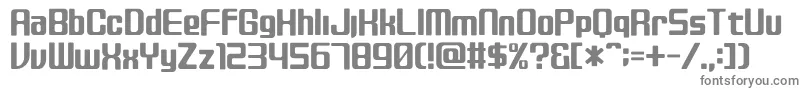 フォントDiscBlack – 白い背景に灰色の文字