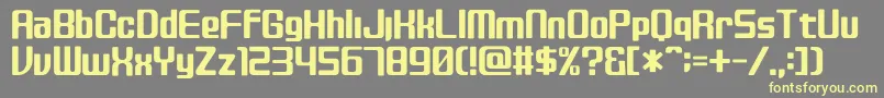 DiscBlack Font – Yellow Fonts on Gray Background