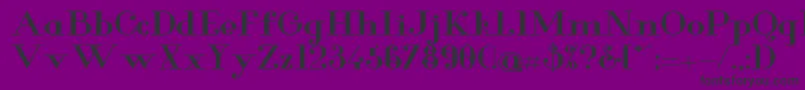 GlamorBoldextended Font – Black Fonts on Purple Background