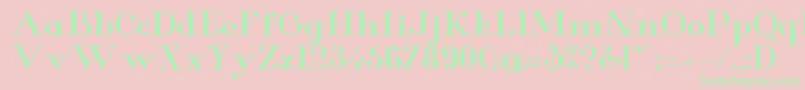 GlamorBoldextended Font – Green Fonts on Pink Background