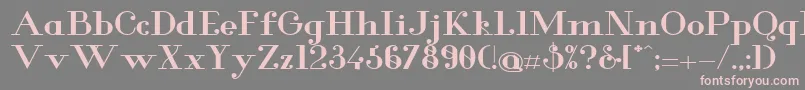 GlamorBoldextended Font – Pink Fonts on Gray Background