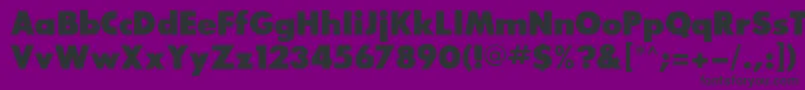 BouganBlackSsiExtraBold Font – Black Fonts on Purple Background