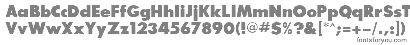BouganBlackSsiExtraBold Font – Gray Fonts on White Background
