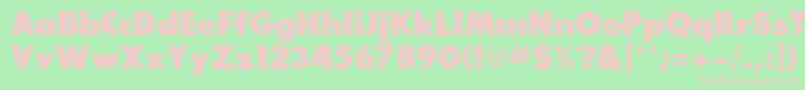 BouganBlackSsiExtraBold Font – Pink Fonts on Green Background