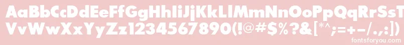 BouganBlackSsiExtraBold Font – White Fonts on Pink Background